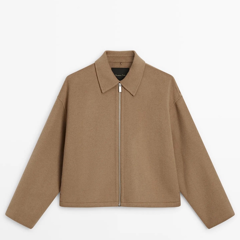 Massimo Dutti Wool Blend jacket with zip up